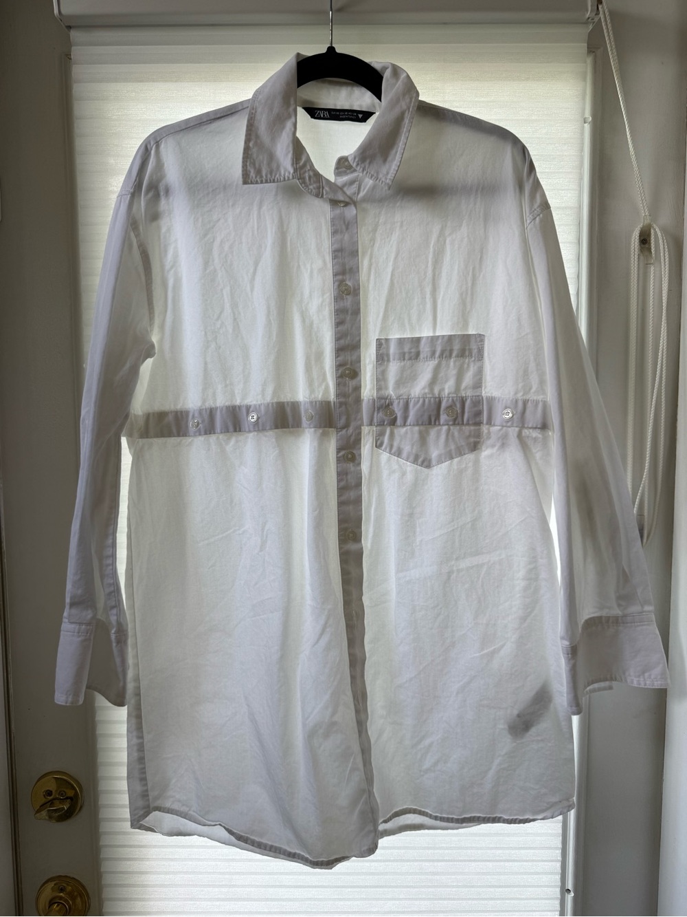Zara oversized Button-Down Shirt